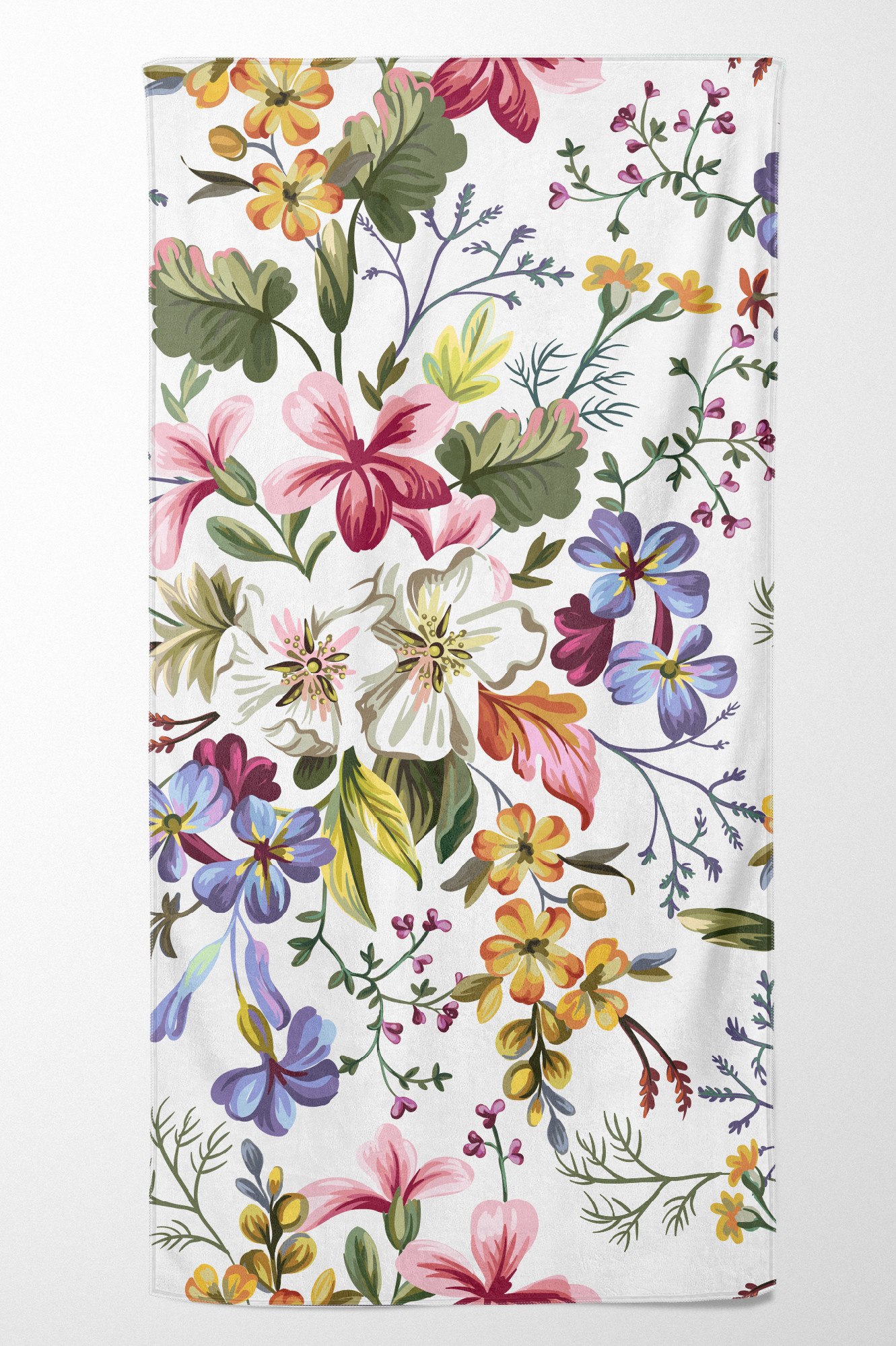 Levně UTOPY Osuška Flower White Rozměr: 100x180