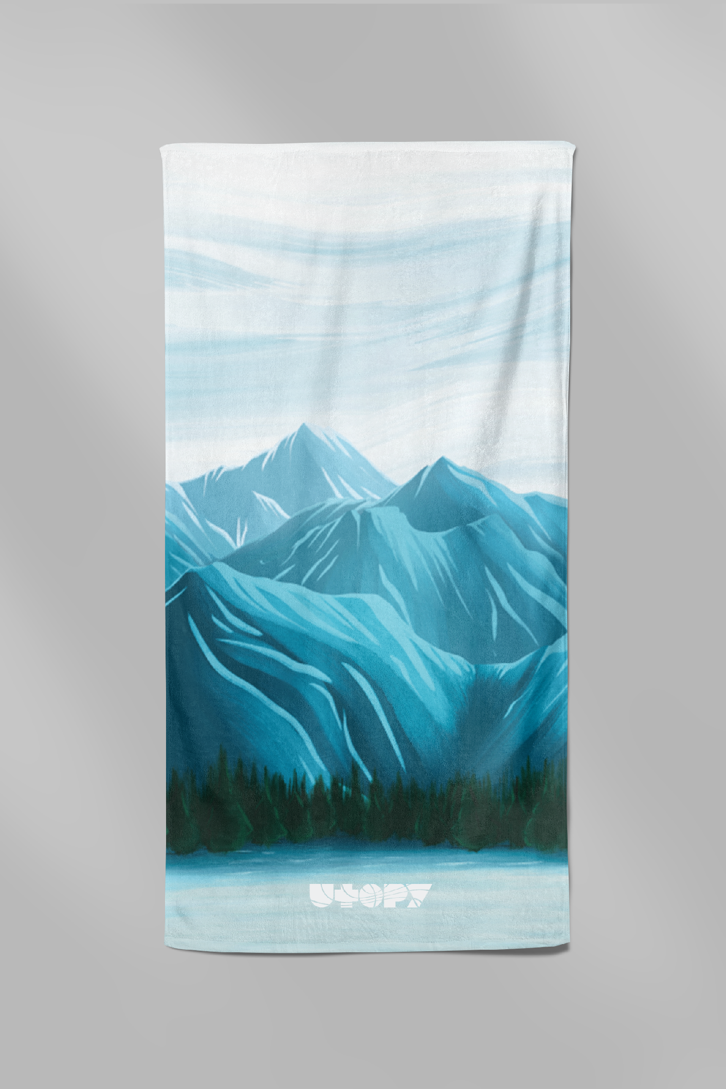 Levně UTOPY Osuška Winter Mountains Rozměr: 100x180