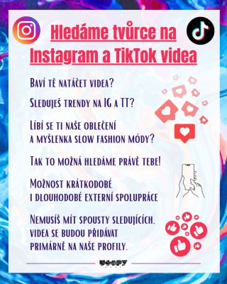 Hledáme nové tvůrce, nové tváře na naše sociální sítě! Tentokrát se jedná o čistě externí spolupráci, takže není nutné...
