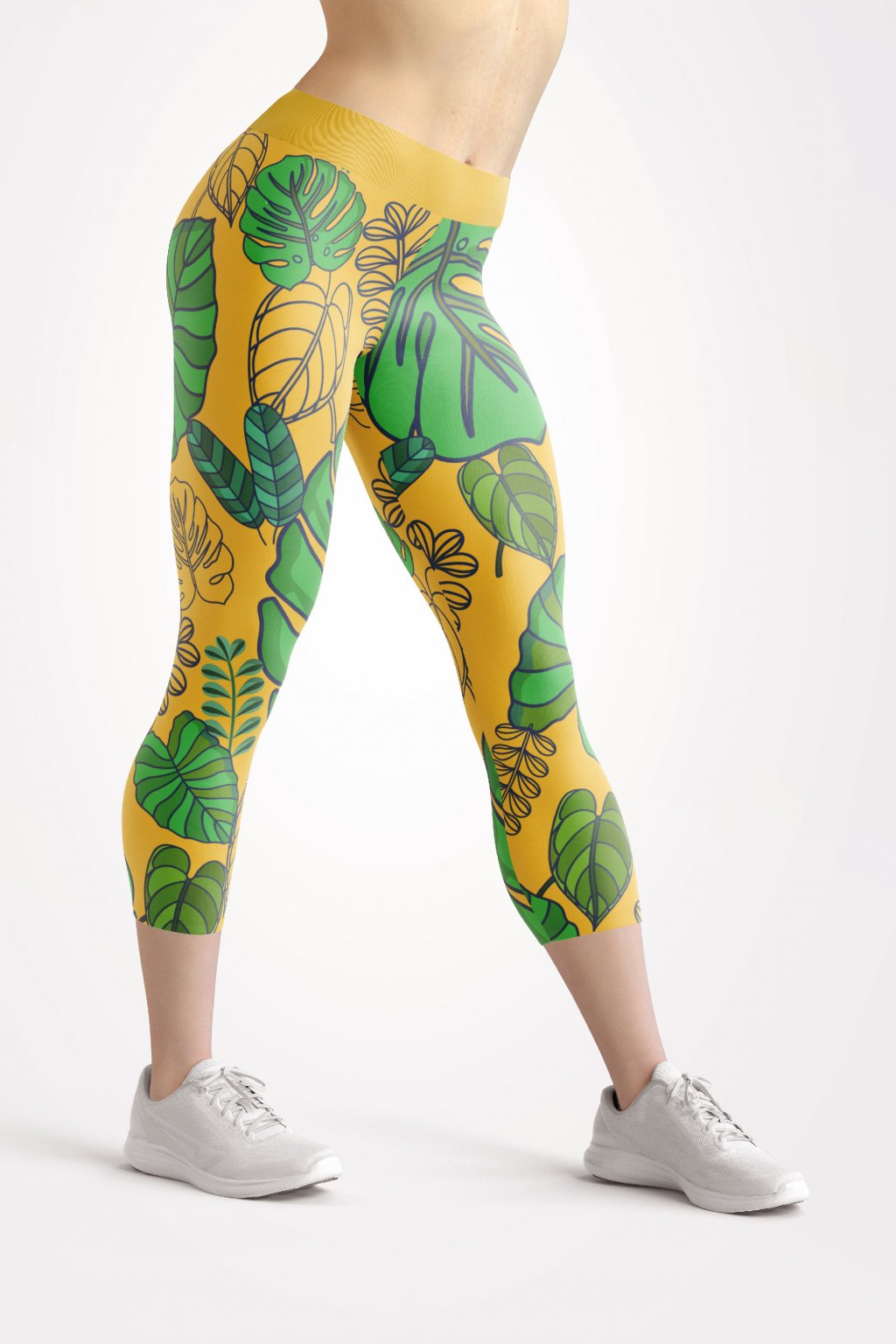 tropical paradise front 3 4 leggings by utopy