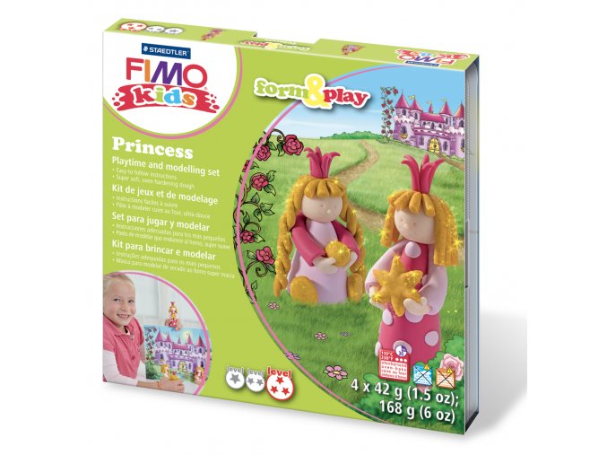 Sada Fimo kids Form & Play Princezny