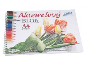 Bobo Akvarelový blok, 250g/m2, 20 listů