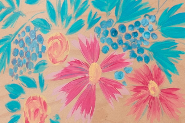 Ručně malovaná houpací prkna