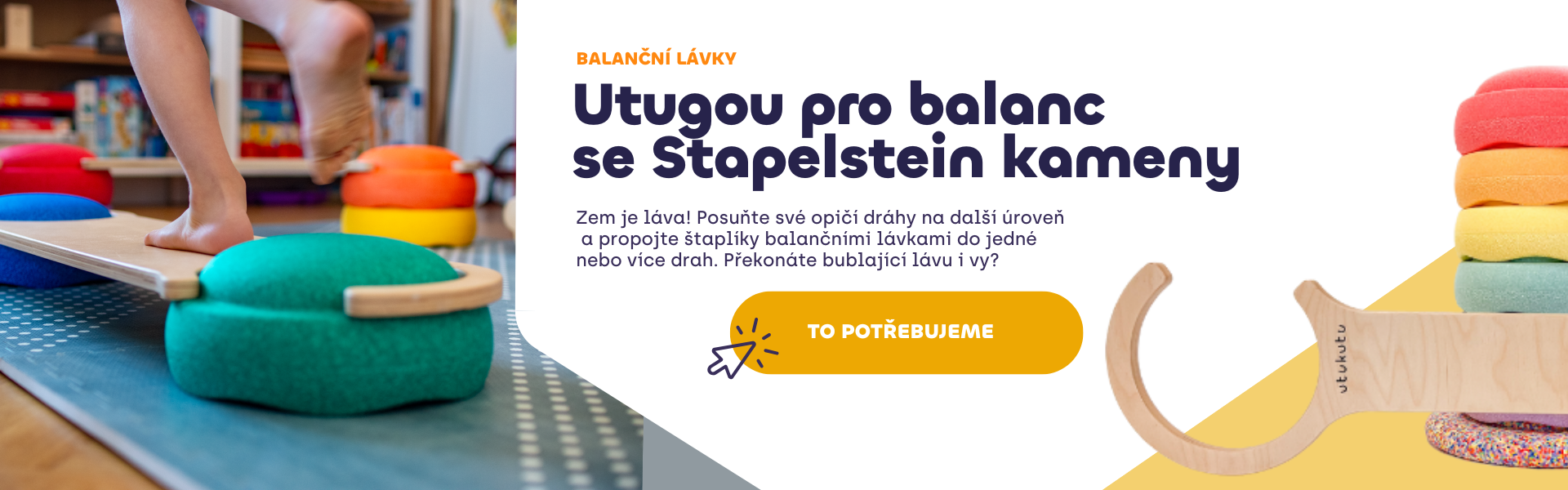 Utugou balanční lávky pro Stapelstein