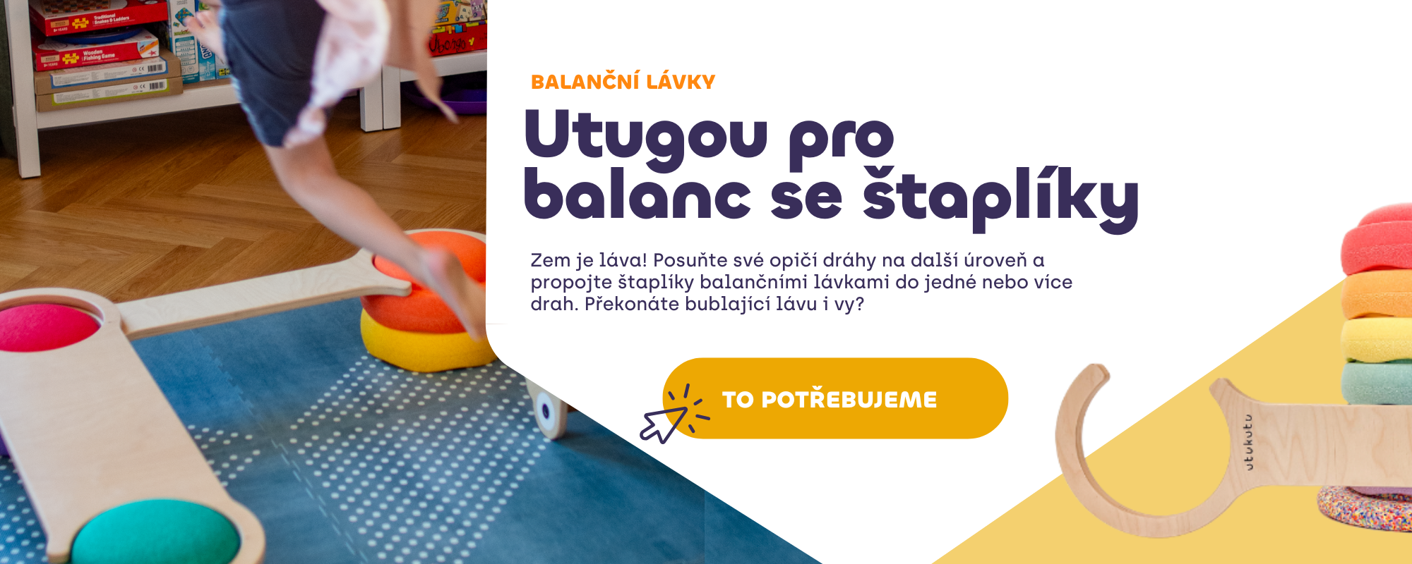 Utugou balanční lávky pro Stapelstein
