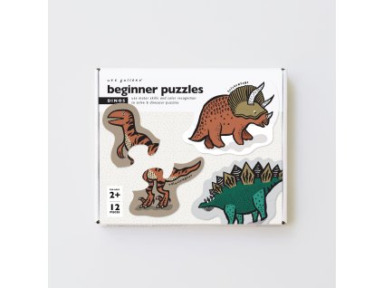 beginner puzzles dinos wee gallery kids box