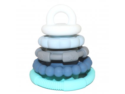 Ocean Rainbowskladaci-pyramida-s-kousatky--ocean-1 Stacker and Teether Toy Jellystone Designs
