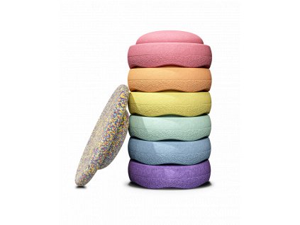 stapelstein rainbow pastel bundle 6+1 stacking shadow