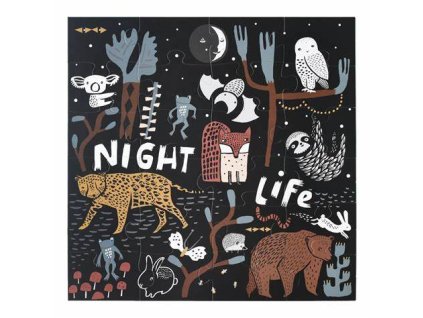 Wee gallery LARGE FLOOR PUZZLE NIGHT LIFE