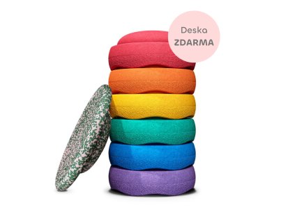 Stapelstein christmass blush rainbow