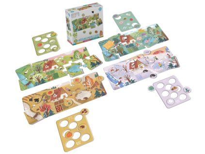 Veliké puzzle Loto Roční období- KukiKuk  KukiKuk