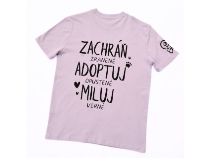 Unisex tričko - fialové (Veľkosť L)