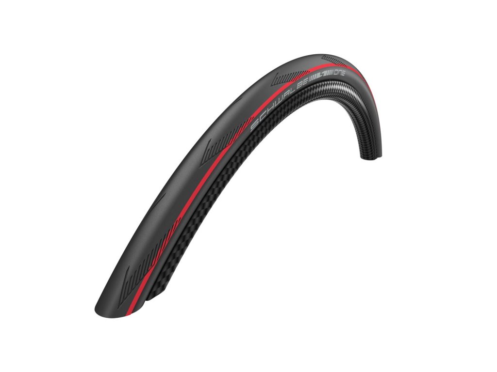 Schwalbe plášť One  25-622 Addix RaceGuard červené pruhy tube type skládací