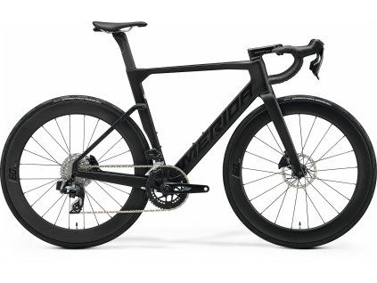 MERIDA REACTO 7000 Silk Black(Glossy Dark Silver) (Velikost L)