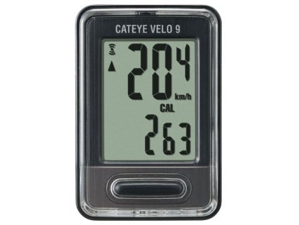 CATEYE Cyklopočítač CAT Velo 9 (VL820)  (černá)