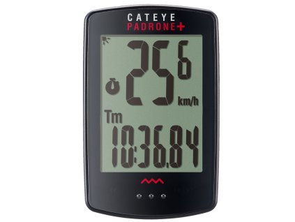 CATEYE Cyklopočítač CAT Padrone + (PA110W)  (černá)
