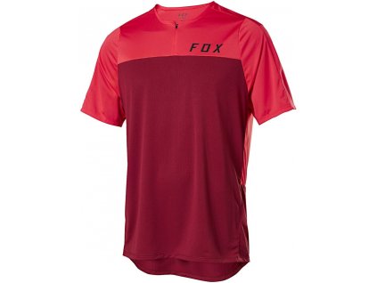 fox flexair zip trudri ss jersey chili red 2020 FO25121555L PAR