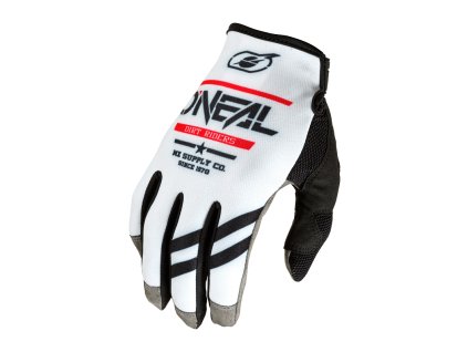 Rukavice O´Neal Mayhem SQUADRON bílá/černá