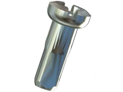 Sapim nipl mosazný Polyax 12mm stříbrný