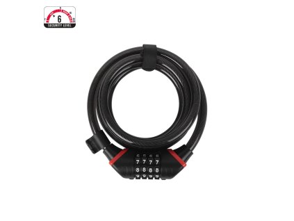 Zefal zámek C6 code spirálový 1800/12mm kódový