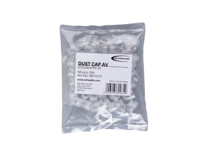 Schwalbe náhradní krytka ventilku AV průhledná balení 50 ks