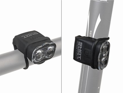 AUTHOR Světlo sada Shot SILICONE W & R  (černá/čiré-sklo)