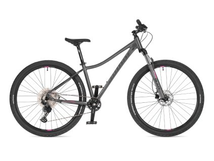 AUTHOR Kinetic ASL 2025 16" (29") stříbrná/růžová dámské MTB kolo (Velikost 16" (29"))
