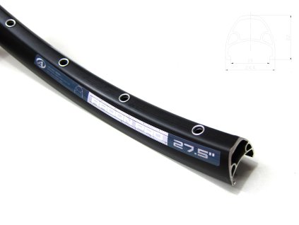 AUTHOR Ráfek ACO Radon Pro 27,5 584x19/ 32 disc (černá)