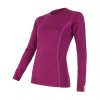 sensor merino wool active damske triko dl ruk lila