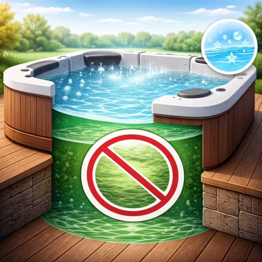 Zelená voda ve vířivce? UV zařízení pomáhá vrátit vodě čistotu i stabilitu