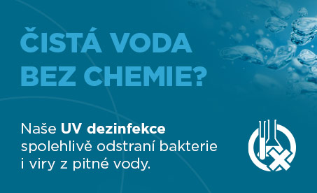 Čistá voda bez chemie UV dezinfekce