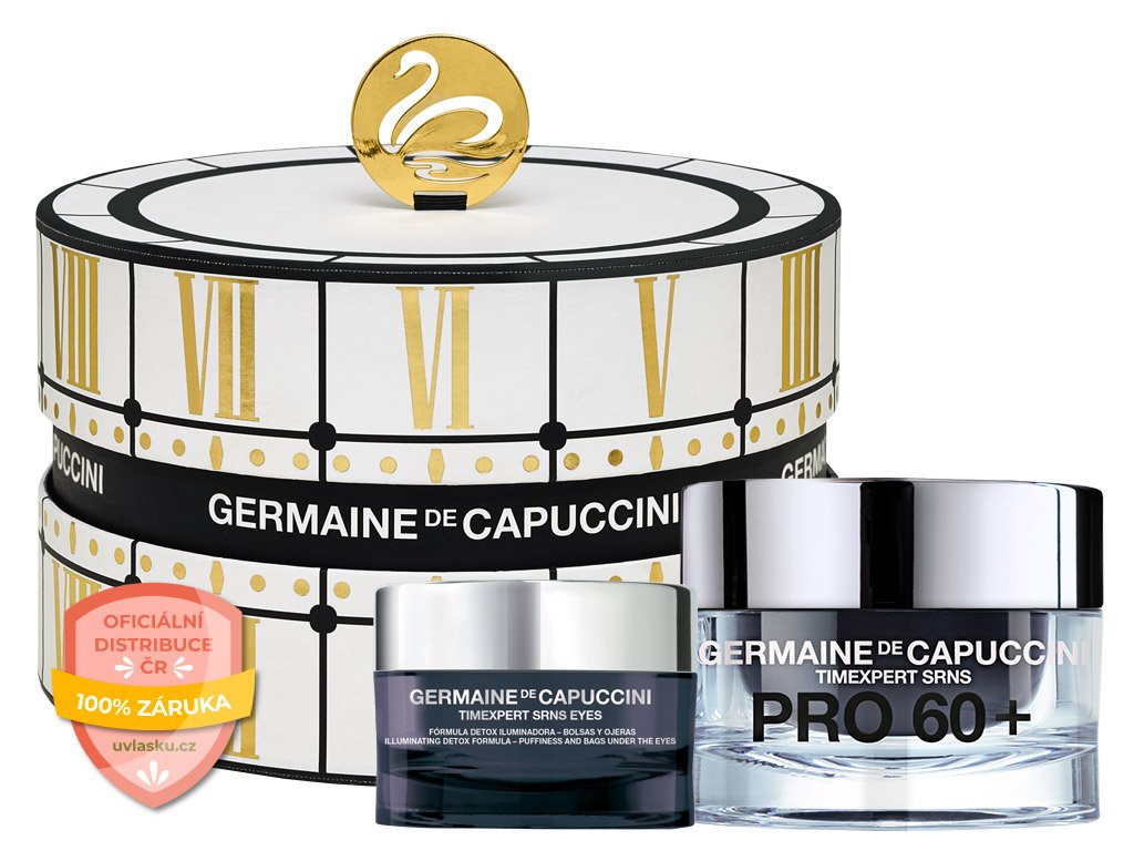 Germaine de Capuccini Timexpert Srns Pro 60+ Summer Set – extra výživný krém pro zralou pleť 50ml + krém na oční okolí proti kruhům a váčkům 15ml + Hippi kyselina hyaluronová 30ml