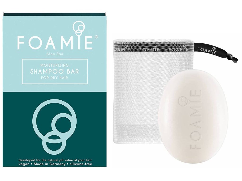 Foamie Shapoo Bar Aloe Spa – hydratační tuhý šampon pro suché vlasy 83g