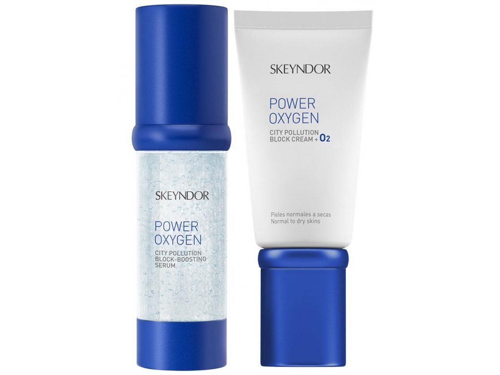Skeyndor Power Oxygen Set – krém pro normální a suchou pleť 50 ml + pleťové sérum 30 ml