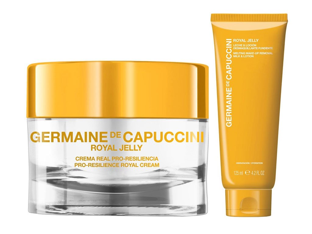 Germaine de Capuccini Royal Jelly Extreme Set - pleťový krém pro suchou až velmi suchou pleť 50ml + odličovací pleťové mléko 125ml