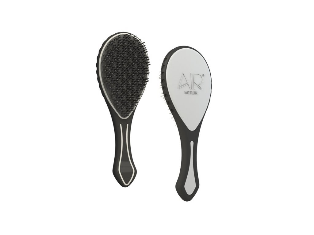 AIR MOTION Brush White – bílý revoluční kartáč, který netahá vlasy 1ks