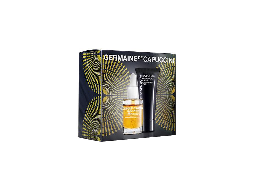 Germaine de Capuccini Golden Caresse Tan Magnificent Sada - aktivátor opálení na tělo i obličej 30ml + krém pro intenzivní obnovu pleti 50ml