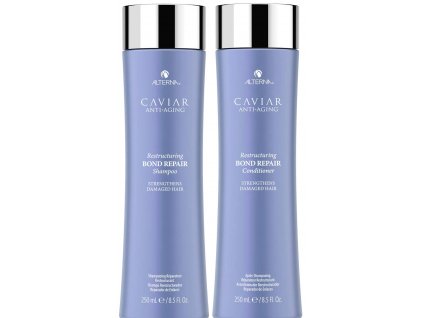 Alterna Caviar Restructuring Bond Repair Duo - obnovující šampon na poškozené vlasy 250ml + obnovující kondicionér na poškozené a oslabené vlasy 250ml