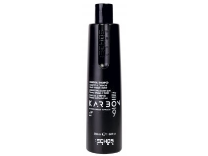 Echosline Karbon 9 - šampon s aktivním uhlím na namáhané vlasy