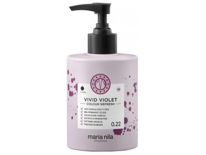 Maria Nila Colour Refresh Vivid Violet 0.22 – výživná maska na vlasy s barevnými pigmenty odstín fialová 300ml
