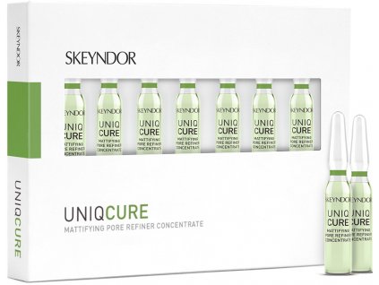 Skeyndor Uniqcure Mattifying Pore Refiner Concentrate – pleťový koncentrát pro zmatnění a zmenšení pórů 7x2ml