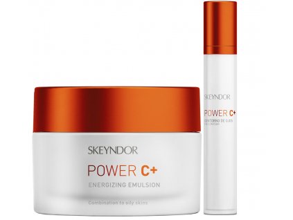 Skeyndor Power C+ Set - krém pro smíšenou a mastnou pleť 50ml + krém na oční okolí 15ml