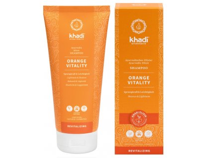 khadi ayurvedisches elixier shampoo orange vitality