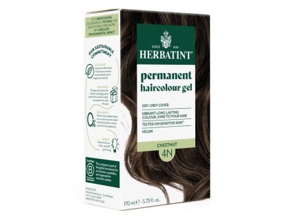Herbatint - permanentní barva na vlasy kaštan 4N