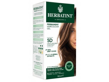 HER5D herbatint permanentni barva na vlasy svetle zlatavy kastan 5d