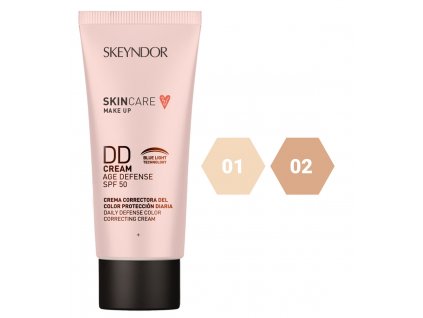 Skeyndor Skincare Makeup DD Cream SPF50 – lehký tónovací krém pro všechny typy pleti 40 ml