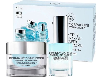Germaine de Capuccini Timexpert Hydraluronic Rich Set - hydratační krém proti vráskám pro suchou pleť 50 ml + pleťové sérum 30 ml