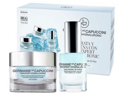 Germaine de Capuccini Timexpert Hydraluronic SOFT Set - pleťový krém pro smíšenou a mastnou pleť 50 ml + pleťové sérum 30 ml