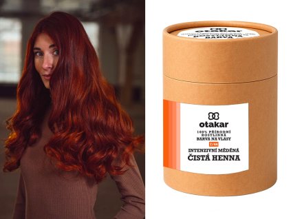 otakar organic prirodni rostlinna barva na vlasy intenzivni medena cista henna