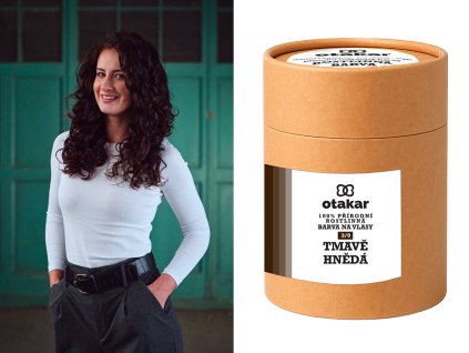 Otakar Organic přírodní rostlinná barva henna na vlasy tmavě hnědá